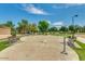 Community splash pad with playful water features and nearby benches at 19075 E Pelican Dr, Queen Creek, AZ 85142