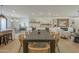 Open dining area with wood table and chairs, connecting to kitchen and living room at 2902 E Pierson St, Phoenix, AZ 85016