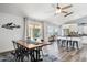 Inviting dining area that seamlessly connects to the kitchen, perfect for modern living at 3023 E John Cabot Dr, Phoenix, AZ 85032