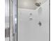 Close-up view of a shower with a shower head and shelves at 4473 E Whitehall Dr, San Tan Valley, AZ 85140