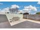 Cozy backyard featuring a bench swing and view of the surrounding wall at 4725 E Brown Rd # 59, Mesa, AZ 85205