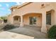 This home features an expansive covered back patio with ample room for entertaining at 6717 E Saddleback Cir, Mesa, AZ 85215