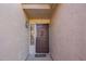 A close-up of the intricate and secure front door entrance of a home at 9329 W Topeka Dr, Peoria, AZ 85382