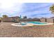 Private backyard pool with mature landscaping is perfect for outdoor enjoyment at 20212 N Valencia Dr, Maricopa, AZ 85138