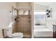 Bathroom featuring a shower and a soaking tub at 3311 W Baylor Ln, Chandler, AZ 85226