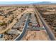 Aerial view of a residential area, demonstrating the desert landscape and community layout at 3864 W Fairway Dr, Eloy, AZ 85131