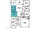 Floor plan featuring the kitchen, great room, study, bedrooms, and a 2-car garage at 14787 W El Cortez Pl, Surprise, AZ 85387