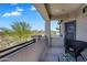 Scenic balcony showcasing breathtaking mountain views and desert landscaping, perfect for relaxation at 1644 N Lynch --, Mesa, AZ 85207