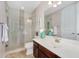 Stylish bathroom with a glass-enclosed shower, modern fixtures, and elegant vanity at 1644 N Lynch --, Mesa, AZ 85207