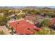 Aerial view of community sports courts showing tennis and basketball, ideal for active residents at 1644 N Lynch --, Mesa, AZ 85207