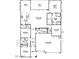 Detailed floor plan highlighting the layout of this three bedroom home with a large living space at 18447 W Mohave St, Goodyear, AZ 85338