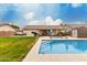 Inviting backyard pool and patio area, perfect for entertaining and relaxation in a peaceful setting at 2975 E Tulsa St, Gilbert, AZ 85295