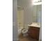 Compact bathroom featuring a tub/shower combination with wooden vanity and mirror at 32020 N 23Rd Ave, Phoenix, AZ 85085