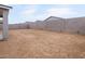 Large backyard with block wall fencing at 4271 W Josephine St, San Tan Valley, AZ 85144