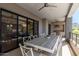 Expansive balcony featuring outdoor dining and cooking areas, offering stunning views for elegant entertaining at 5250 E Deer Valley Dr # 246, Phoenix, AZ 85054