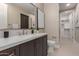 The bathroom features a modern vanity with a sleek countertop and stylish fixtures at 5250 E Deer Valley Dr # 246, Phoenix, AZ 85054