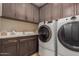Efficient laundry room with modern appliances, ample storage, and a convenient sink area for added functionality at 5250 E Deer Valley Dr # 246, Phoenix, AZ 85054