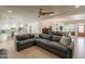Open concept living room featuring modern design elements and plenty of natural light at 5650 E Presidio Rd, Scottsdale, AZ 85254