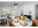 Elegant dining area featuring stylish furniture and contemporary lighting at 1280 E Redwood Dr, Chandler, AZ 85286