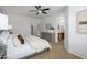 Comfortable main bedroom boasts ample closet space and an en-suite bathroom for added convenience and privacy at 1280 E Redwood Dr, Chandler, AZ 85286