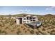 Hillside home featuring a pool, multiple balconies, and seamless integration with the beautiful desert landscape at 16856 N Mountain Pkwy, Fountain Hills, AZ 85268