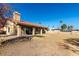 Expansive backyard featuring a covered patio, offering ample space for outdoor activities at 17139 E Parlin Dr, Fountain Hills, AZ 85268