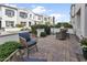 Cozy patio with comfortable outdoor seating and a well-maintained garden area at 2477 W Market Pl # 18, Chandler, AZ 85248