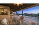 Lovely outdoor patio featuring an expansive view of the sunset at 3168 S Yaqui Ln, Gold Canyon, AZ 85118