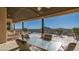 Beautiful outdoor patio offering comfortable seating and stunning panoramic views at 3168 S Yaqui Ln, Gold Canyon, AZ 85118