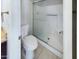 Bathroom featuring a toilet and enclosed shower with a glass door at 3500 N Hayden Rd # 206, Scottsdale, AZ 85251