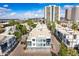 Aerial view of a townhome community featuring modern architecture and palm-lined streets at 3633 N 3Rd Ave # 2016, Phoenix, AZ 85013