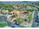 An aerial view of the desert home showcasing its location in a quiet neighborhood at 4116 E Sierra Sunset Trl, Cave Creek, AZ 85331