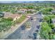 An aerial view of the gated entrance to the desert community at 4116 E Sierra Sunset Trl, Cave Creek, AZ 85331