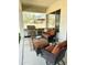 Covered patio with plush seating and stainless steel BBQ at 4116 E Sierra Sunset Trl, Cave Creek, AZ 85331