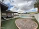 Backyard featuring a swimming pool, patio area, and fenced in yard for privacy at 4524 W Larkspur Dr, Glendale, AZ 85304