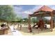 Community playground featuring a covered play structure and picnic tables for outdoor fun at 9965 W Flower St, Avondale, AZ 85392
