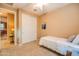 Bedroom with a single bed and sliding closet doors at 20742 E Mockingbird Dr, Queen Creek, AZ 85142