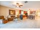 Spacious living room flows into the kitchen and dining room at 20742 E Mockingbird Dr, Queen Creek, AZ 85142