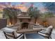 Inviting backyard with a fireplace at 20750 N 87Th St # 1137, Scottsdale, AZ 85255