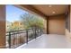 Private balcony offers views of the surrounding landscaping at 20750 N 87Th St # 1137, Scottsdale, AZ 85255