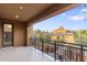 This cozy balcony offers views of the neighborhood, providing a private outdoor retreat at 20750 N 87Th St # 1137, Scottsdale, AZ 85255