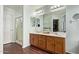 Bathroom featuring a double sink vanity and tile flooring at 21520 W Watkins St, Buckeye, AZ 85326