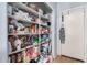 Walk-in pantry with full shelves for plenty of storage at 38274 N Tumbleweed Ln, San Tan Valley, AZ 85140