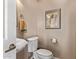 Stylish powder room with vessel sink and elegant wall decor at 4503 E Elmwood St, Mesa, AZ 85205