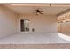 Covered patio with concrete flooring, a ceiling fan, and sunshades to block the harsh sun at 4718 E Pearl Rd, San Tan Valley, AZ 85143