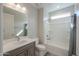 Bathroom with a shower-tub, and granite countertop vanity at 5091 N Bryce Canyon Dr, Eloy, AZ 85131