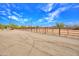 View of the spacious, fenced sandy lot showcasing plenty of room for animals, with desert landscape at 6611 E Peak View Rd, Cave Creek, AZ 85331