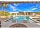 Beautiful pool and spa with a covered patio offering serene views and a luxurious outdoor living experience at 6611 E Peak View Rd, Cave Creek, AZ 85331