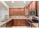 Well-equipped kitchen featuring granite countertops, stainless steel appliances, and tile backsplash at 958 S Henry Ln, Gilbert, AZ 85296