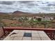 Enjoy panoramic views of the surrounding desert landscape from the outdoor living space at 981 N Sherwood Way, Queen Valley, AZ 85118